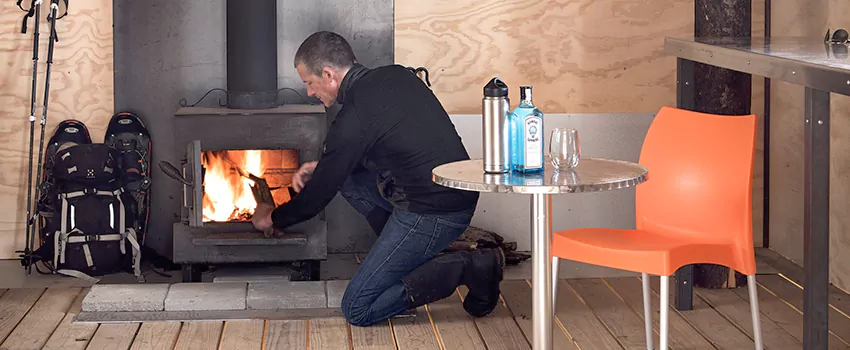 Open Hearth Wood Fireplace Installation in Parry Sound, ON