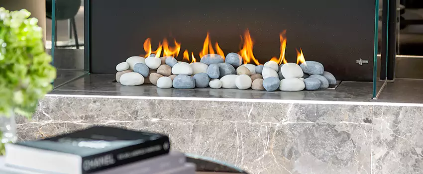 Double-Height Fireplace Design Refurbishment in Parry Sound, Ontario